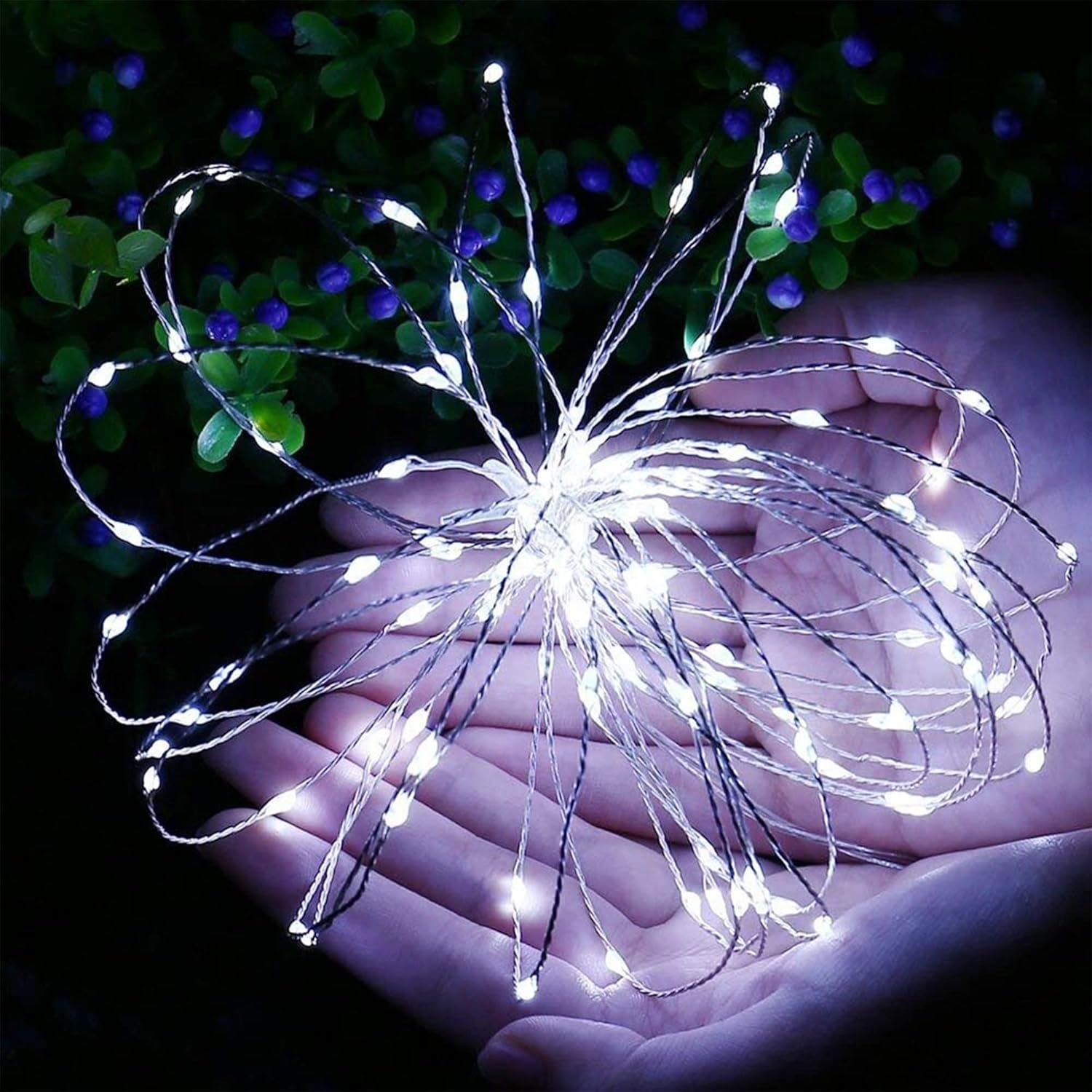 WATERGLIDE 12 Pack Mini String Lights - 20 LED Waterproof Fairy Lights for Wedding & Party Decor | Cool White