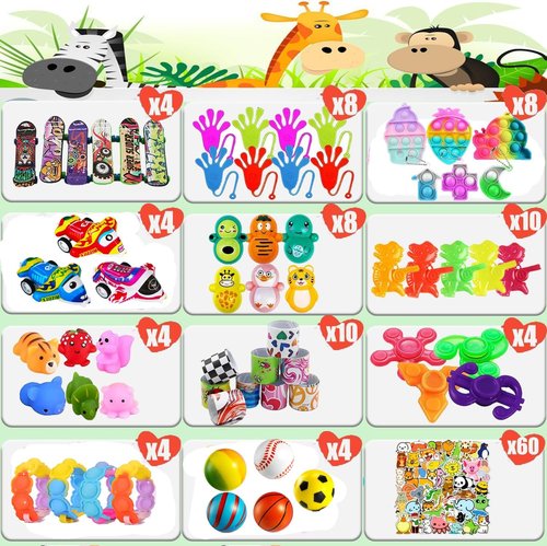 Dilycery 128 Pcs Party Favors - Treasure Box Toys for Kids | Perfect for Classroom Prizes & Goodie Bags