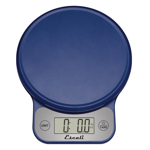 Escali Telero Digital Food Scale - High Precision Kitchen Scale for Cooking & Baking, 11 lb Capacity, Blue