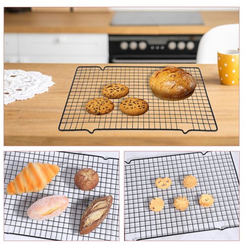 6 Packs Cooling Racks 16"x10" Baking Rack for Cooking and Baking Oven Wire Rack Cooling Drying Roasting Rack Heavy Duty Baking Rack for Roasting Cooking Grilling Drying