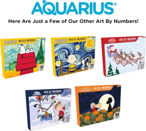 Aquarius Teenage Mutant Ninja Turtles Art by Numbers Painting Kit - 16x20 Stretched Canvas, 24 Paints & 3 Brushes, Ready to Hang