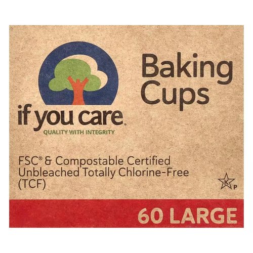If You Care Baking Cups - Large Size, 60 Count | Eco-Friendly & Compostable Design