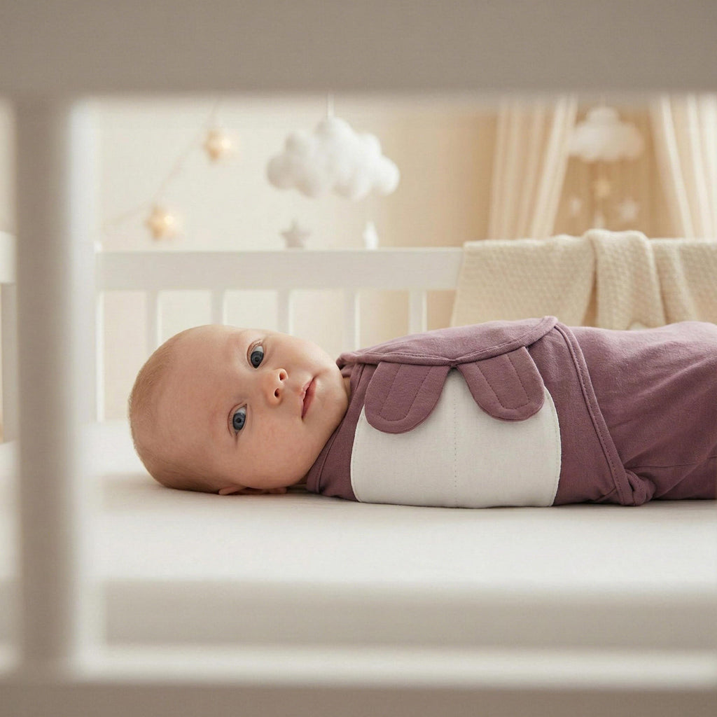 GLLQUEN BABY Swaddles for Newborns Organic Cotton, Soft Baby Girl Swaddles 0-3 Months, Womb-Like Sleep Sack Wrap Nursery Swaddling Blankets Mauve Blush Rose