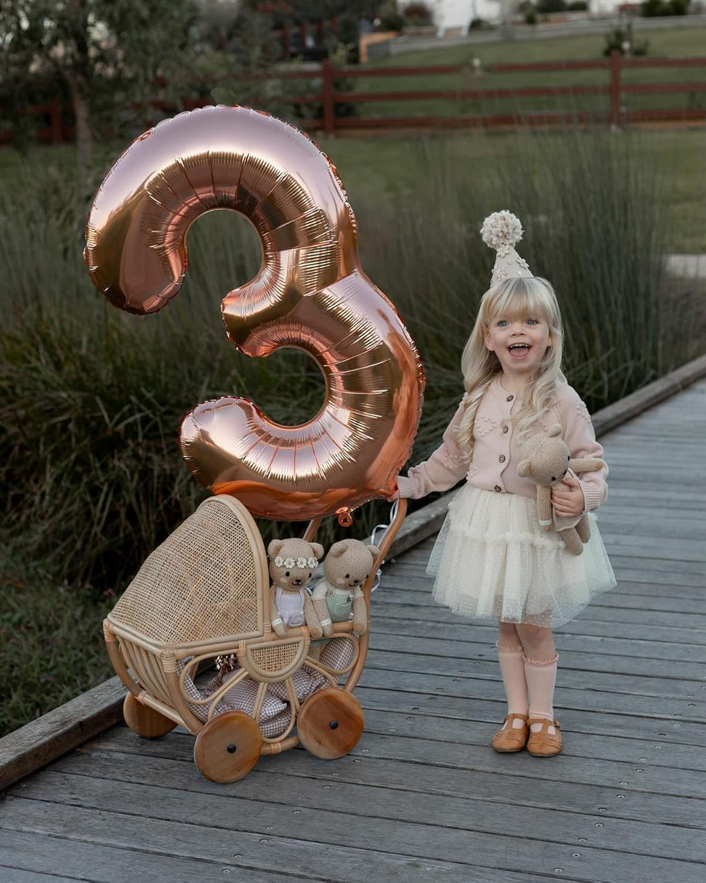 Rose Gold Number 13 Balloon - 40 Inch Birthday Decoration for Girls & Boys | Perfect 13th Party Supplies