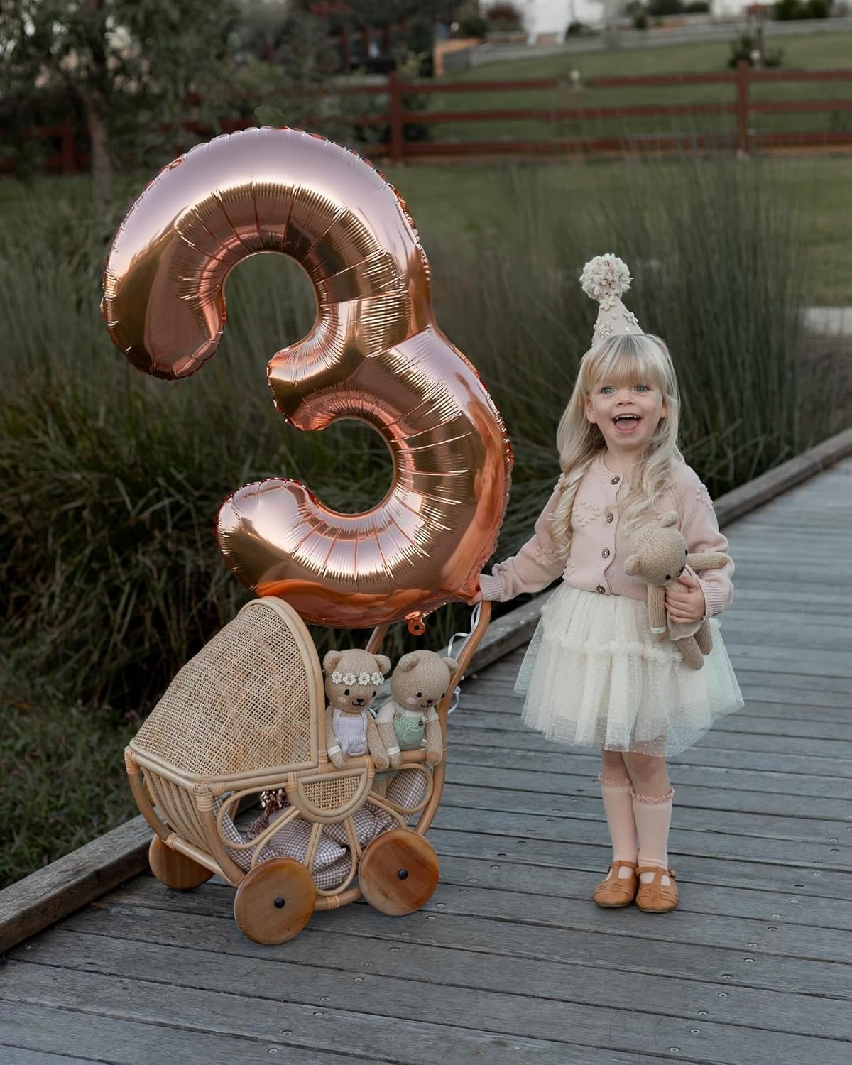 Rose Gold Number 13 Balloon - 40 Inch Birthday Decoration for Girls & Boys | Perfect 13th Party Supplies