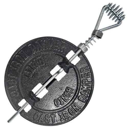 BM0051-A 6" Cast Iron Stove Pipe Damper
