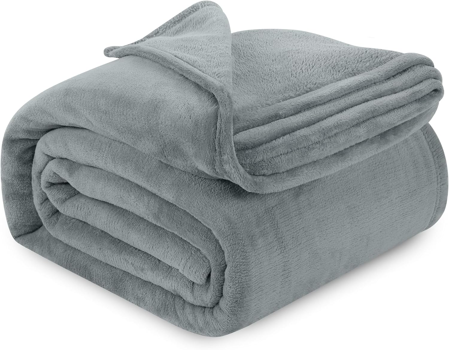 Utopia Bedding Cool Grey Fleece Blanket - Soft Anti-Static Microfiber | Queen Size (90x90 Inch)