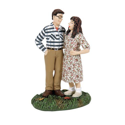 Department 56 Beetlejuice Village Accessories Adam and Barbara Maitland Figurine, 3.54 Inch, Multicolor