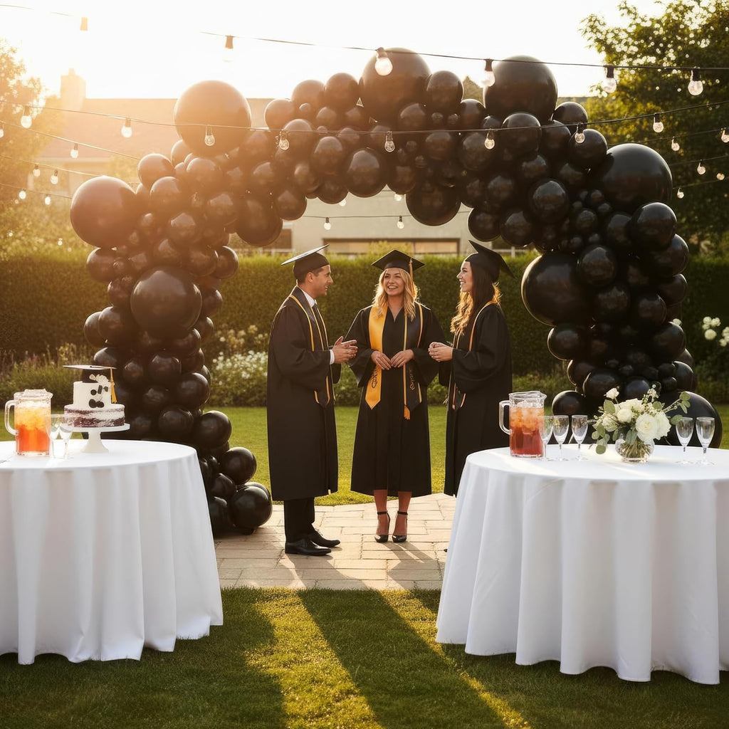 Vellax™ Balloon Garland Arch Kit - 146 Pcs Black Balloons for Baby Shower, Birthday & Wedding Decor