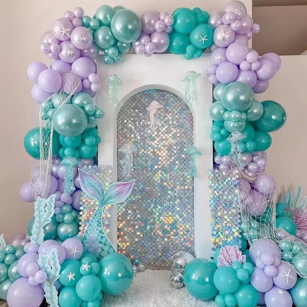 Voircoloria Pastel Purple Balloon Garland Kit - 90 Pack in 18/12/10/5 Inch Sizes for Weddings, Graduations & Parties