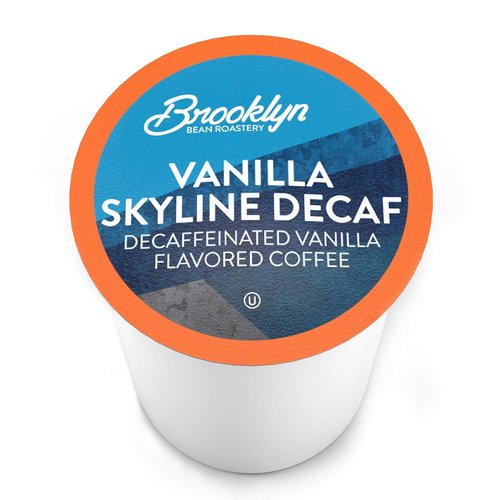 Brooklyn Beans Coffee Pods - Vanilla Skyline Decaf, Smooth & Creamy Flavor | 40 Count for Keurig 2.0