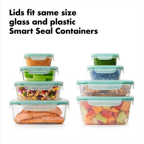 OXO Good Grips 4-Piece Smart Seal Leakproof Mini Glass AirtightContainer Set