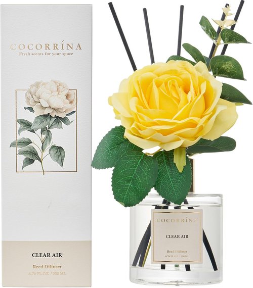 Cocorrina Reed Diffuser Set - 6.7 oz Flower Scented Diffuser with Sticks for Home Fragrance | Perfect for Living Room & Bathroom Decor