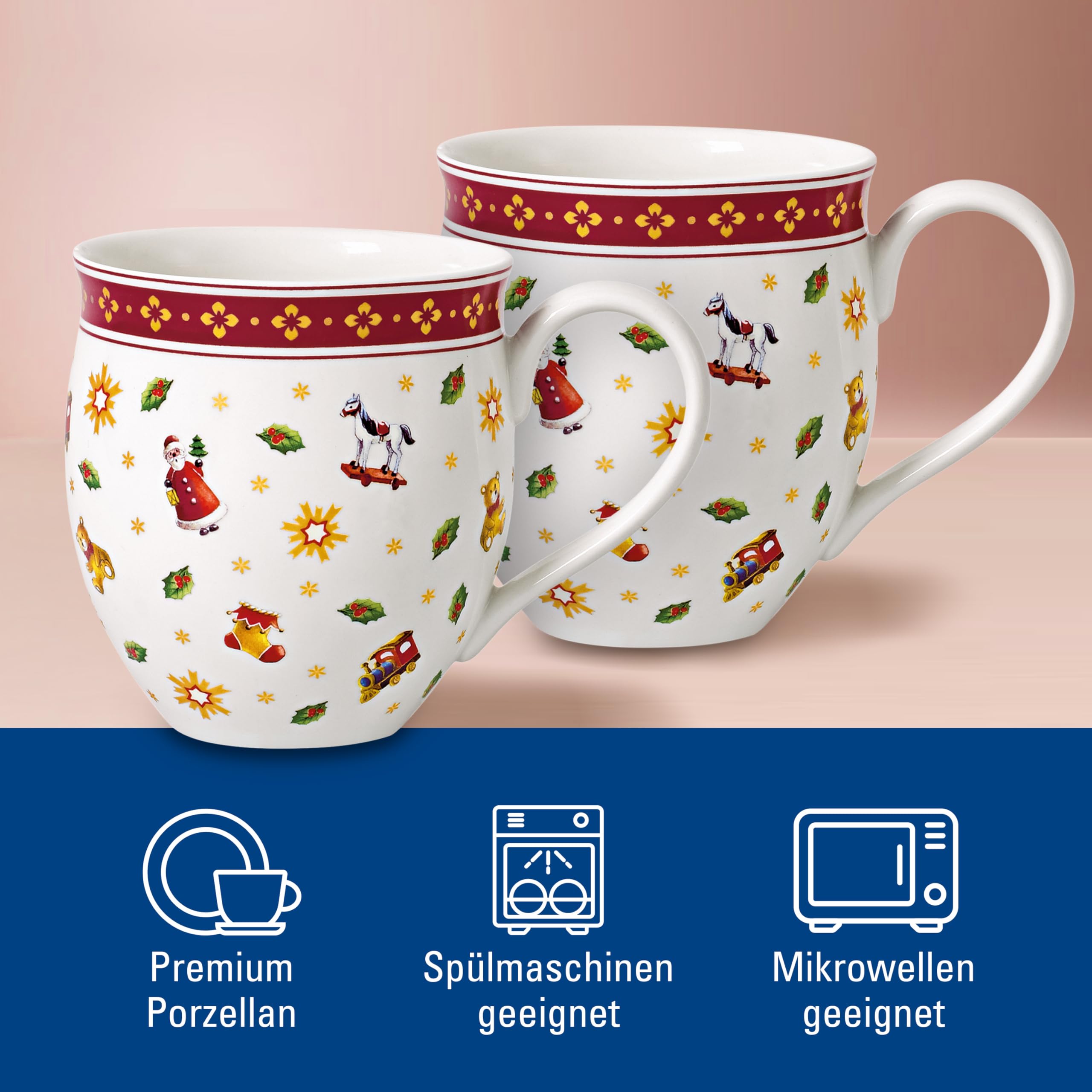 Villeroy & Boch Delight 2-Pieces Mug Set, 2 Count (Pack of 1), White