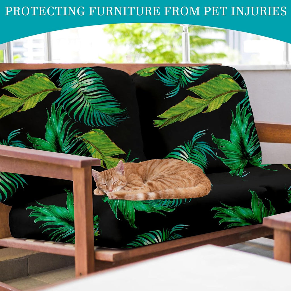 Skiennix 14 Pcs Stretch Patio Cushion Covers - Washable Outdoor Sofa Slipcovers | Summer Colors