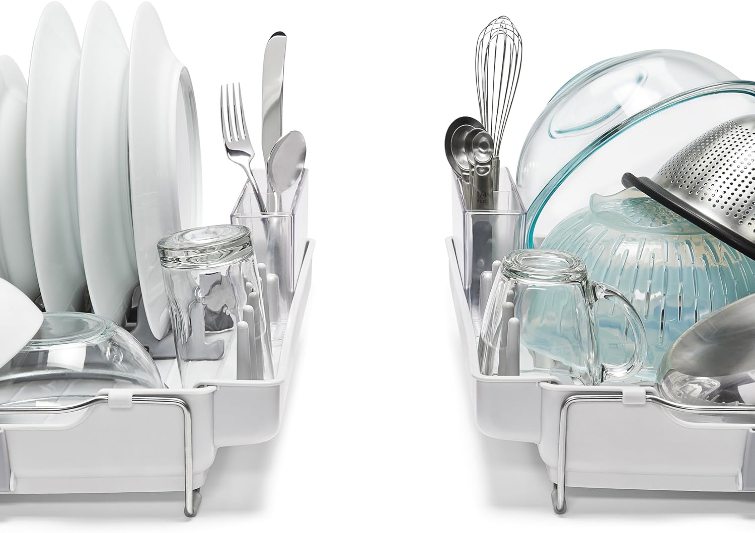 OXO Good Grips Foldaway Dish Rack - Space-Saving Design for Easy Drying | Durable and Stylish