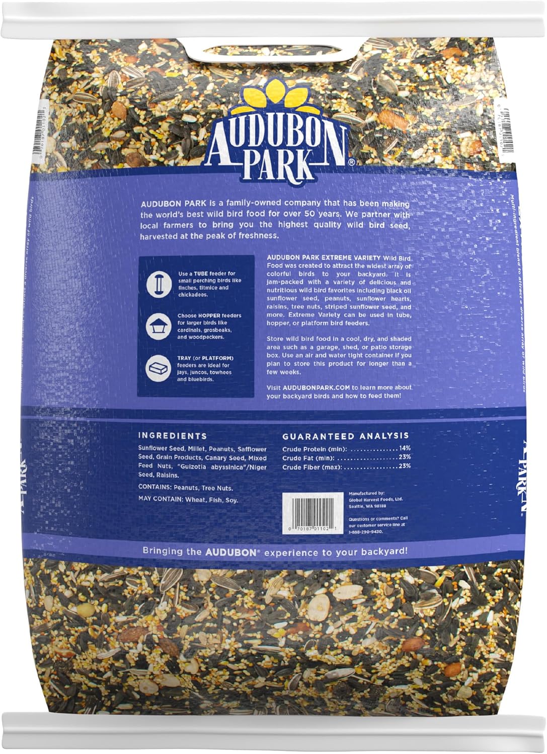 Audubon Park Wild Bird Seed - Extreme Variety for Outdoor Feeders | 15 lb Bag