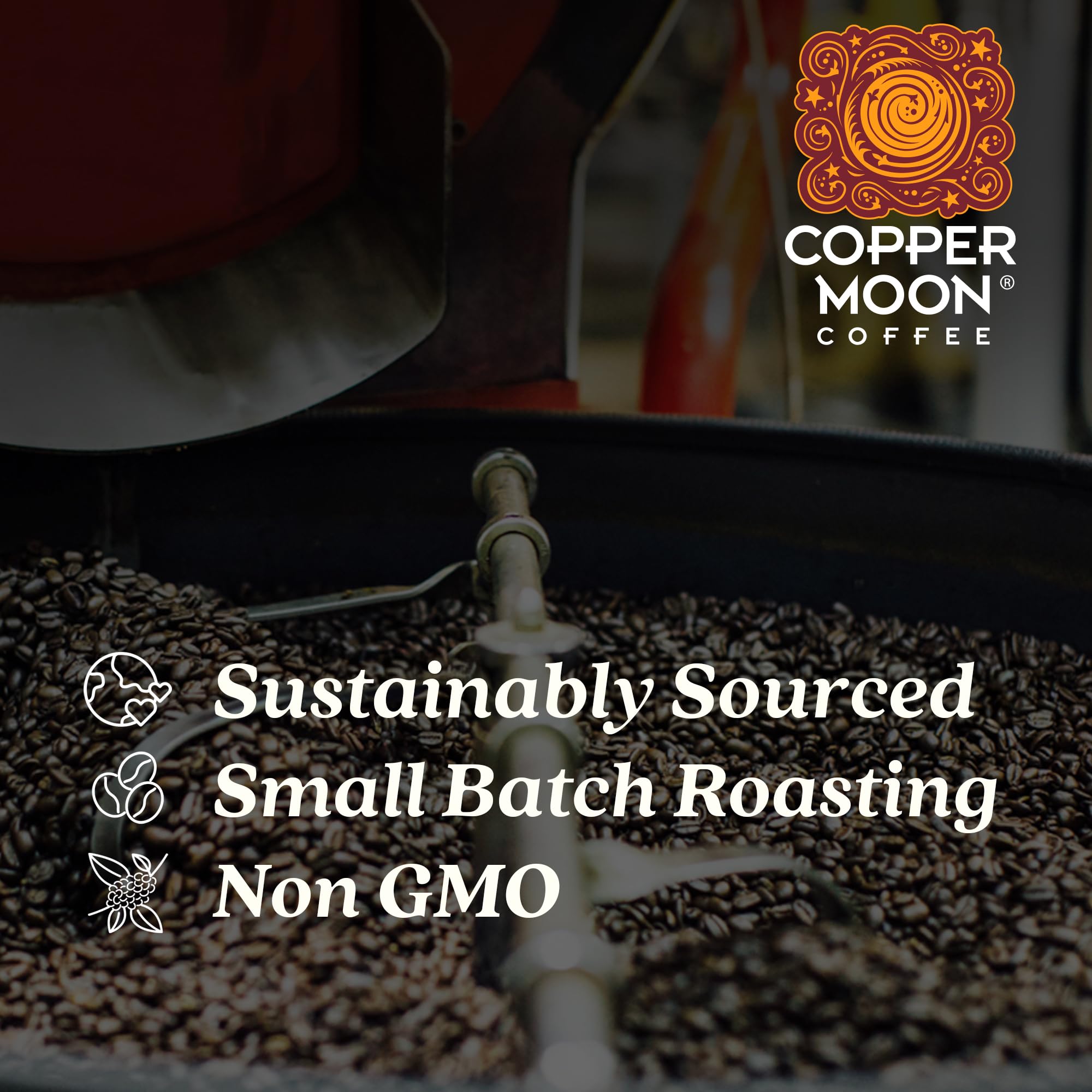 Copper Moon Light Roast Whole Bean Coffee, Bean me Up, 2 Lb