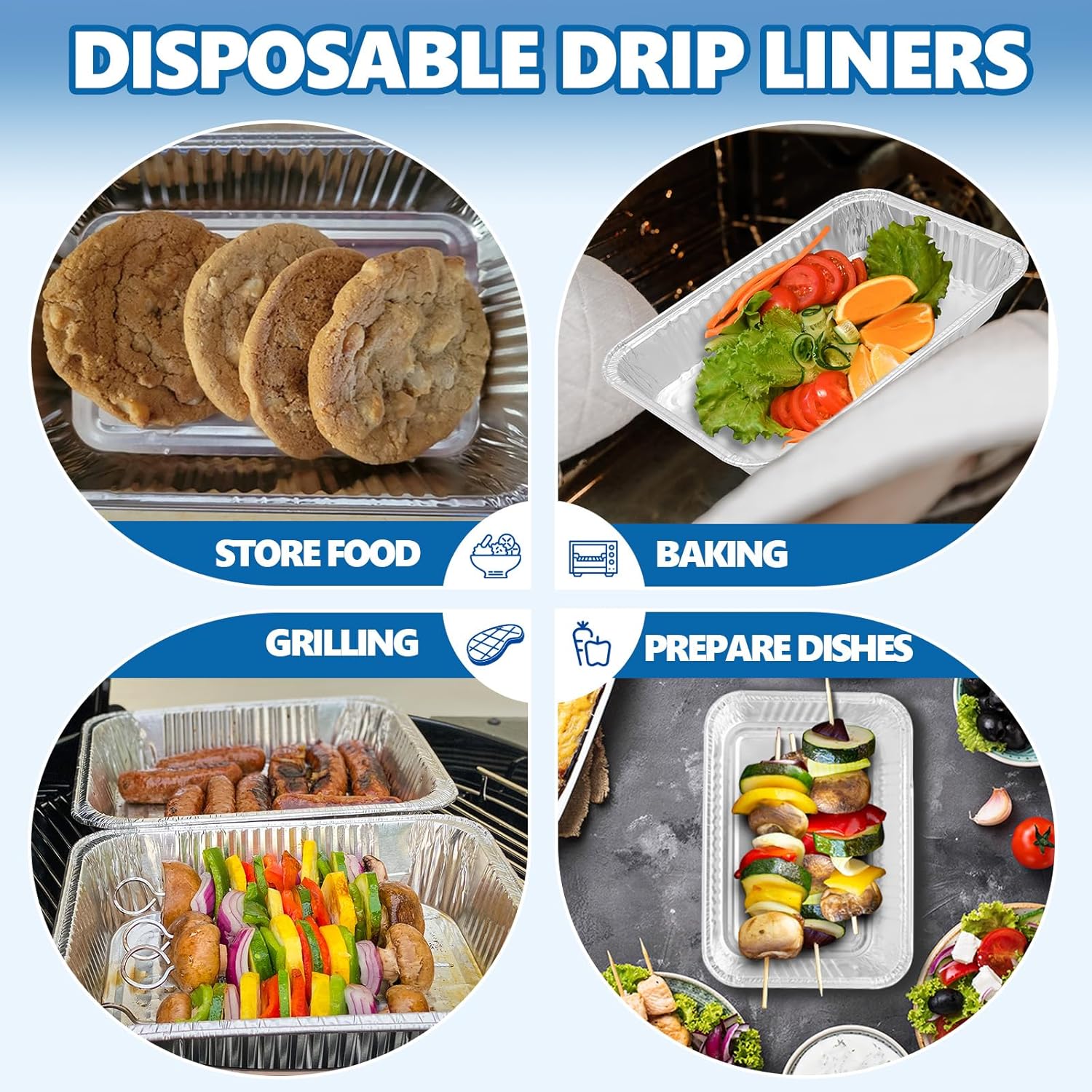 **SafBbcue Grease Catch Pan - Replacement Tray for Weber Spirit & Genesis II Grills | Includes Disposable Liners**