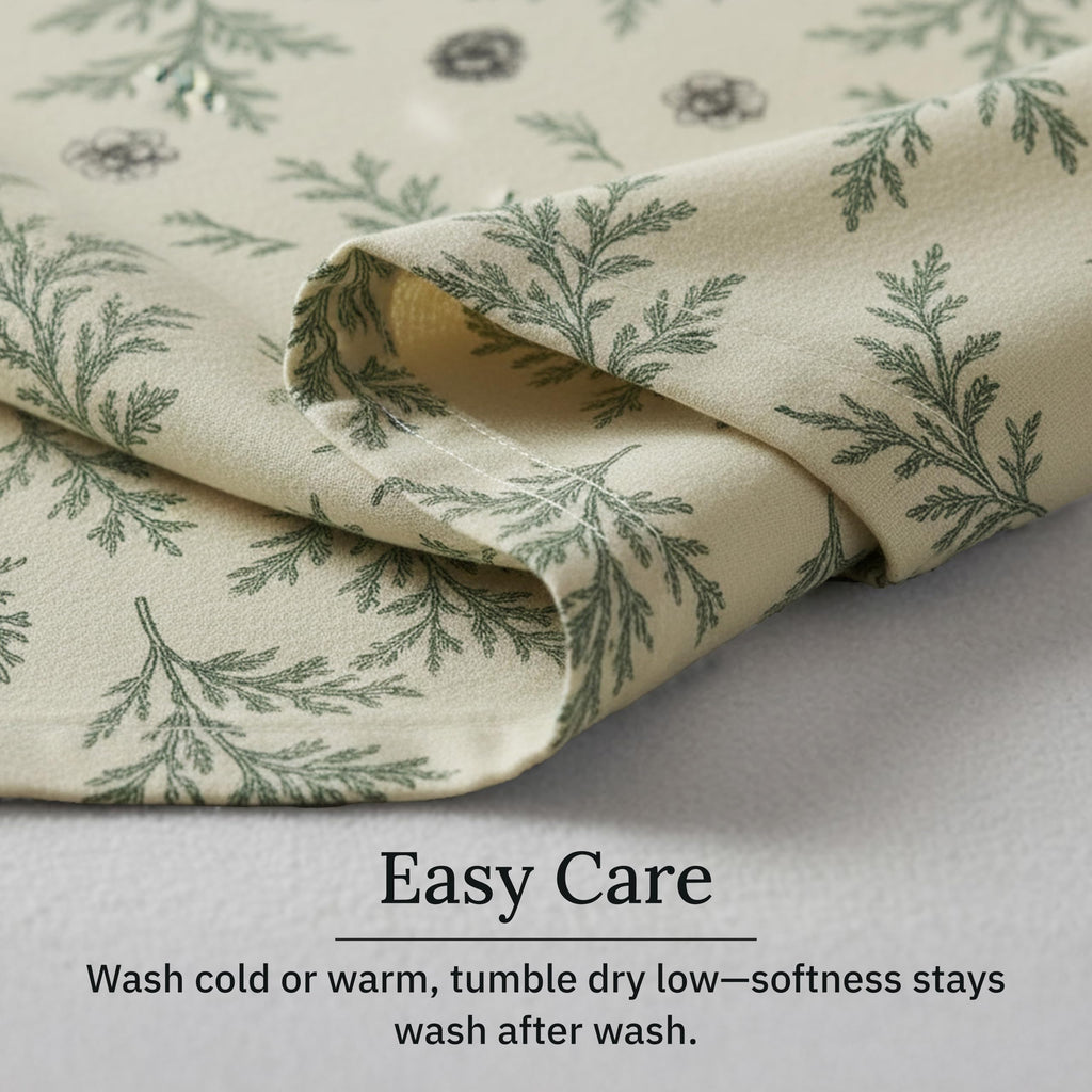 California Design Den Flannel Sheets Queen Size Bed Set - Made in Portugal 100% Cotton, Thick, Velvet Soft 4-Piece Queen Size Sheet Set, Triple-Brushed with Extra Deep Pockets - Woodland Motif
