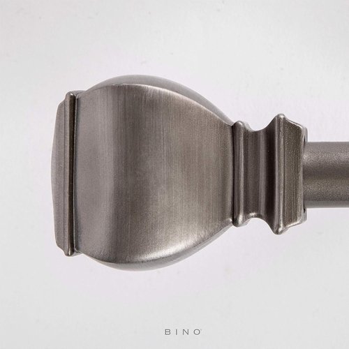 BINO Window Curtain Rod - Adjustable 42" to 120" Antique Nickel | Stylish Drapery Solution
