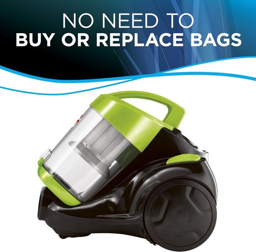 Bissell 2156A Zing Canister Vacuum - Lightweight & Bagless Design for Easy Cleaning