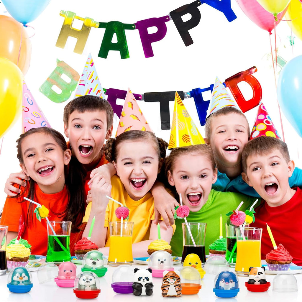 Skiennix 30-Pack Slow Rising Animal Party Favors - Fun Goodie Bag Stuffers for Kids' Birthdays & Classroom Prizes