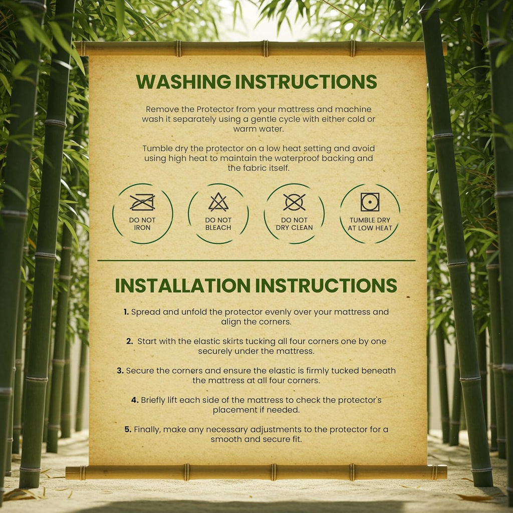 Utopia Bedding Waterproof Mattress Protector - Premium Bamboo Viscose Cooling Cover | Full Size, Soft & Breathable, 15" Deep Pockets