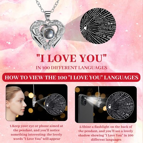 FIACO Gifts for Women Preserved Real Roses with I Love You Necklace Fresh Forever Flowers Birthday Gifts for Mom Grandma Wife Girlfriend on Anniversary Valentines Romantic Gift