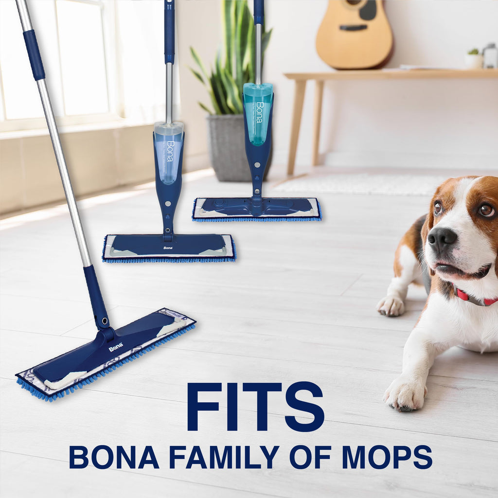 Bona Microfiber Sweeping Pad for Multi-Surface Floors - For Use With Bona Mops - Attracts, Picks Up Pet Hair, Fur, and Dander - Wood, Stone, Tile, Laminate, and Vinyl Floors