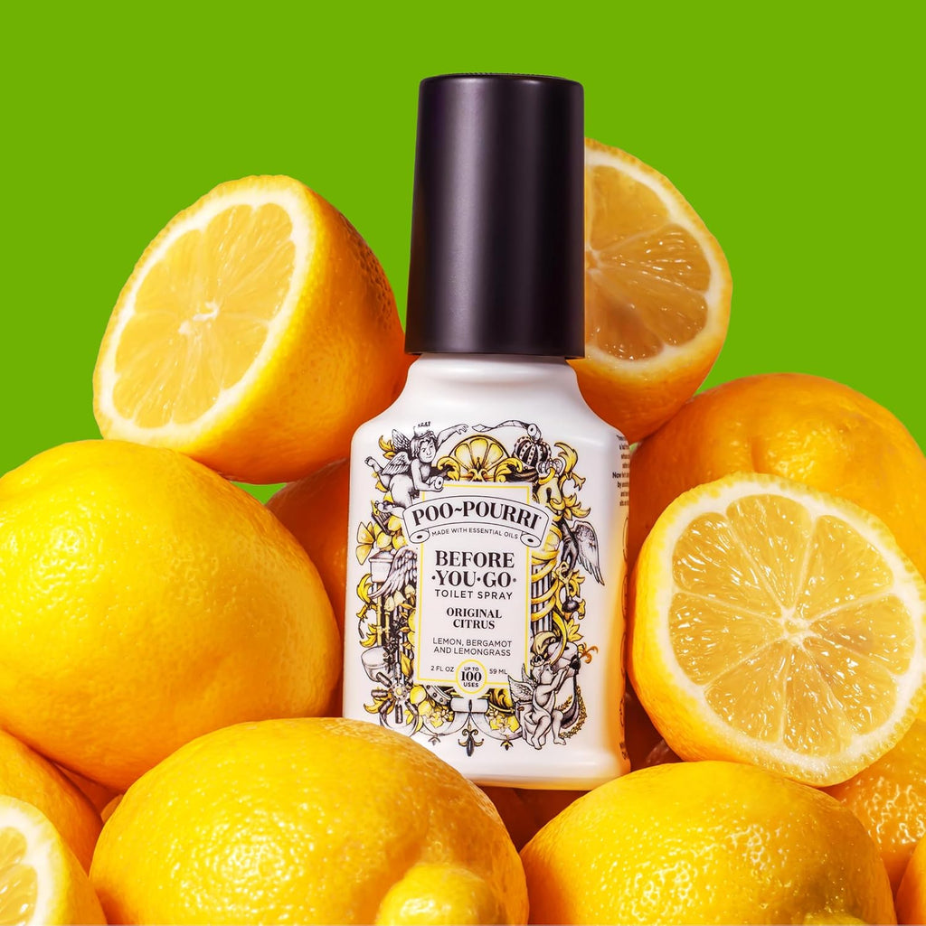 Poo-Pourri Before-You-Go Toilet Spray - Fresh Sea Salt Scent | 2 Fl Oz, Up to 100 Uses, TSA Approved
