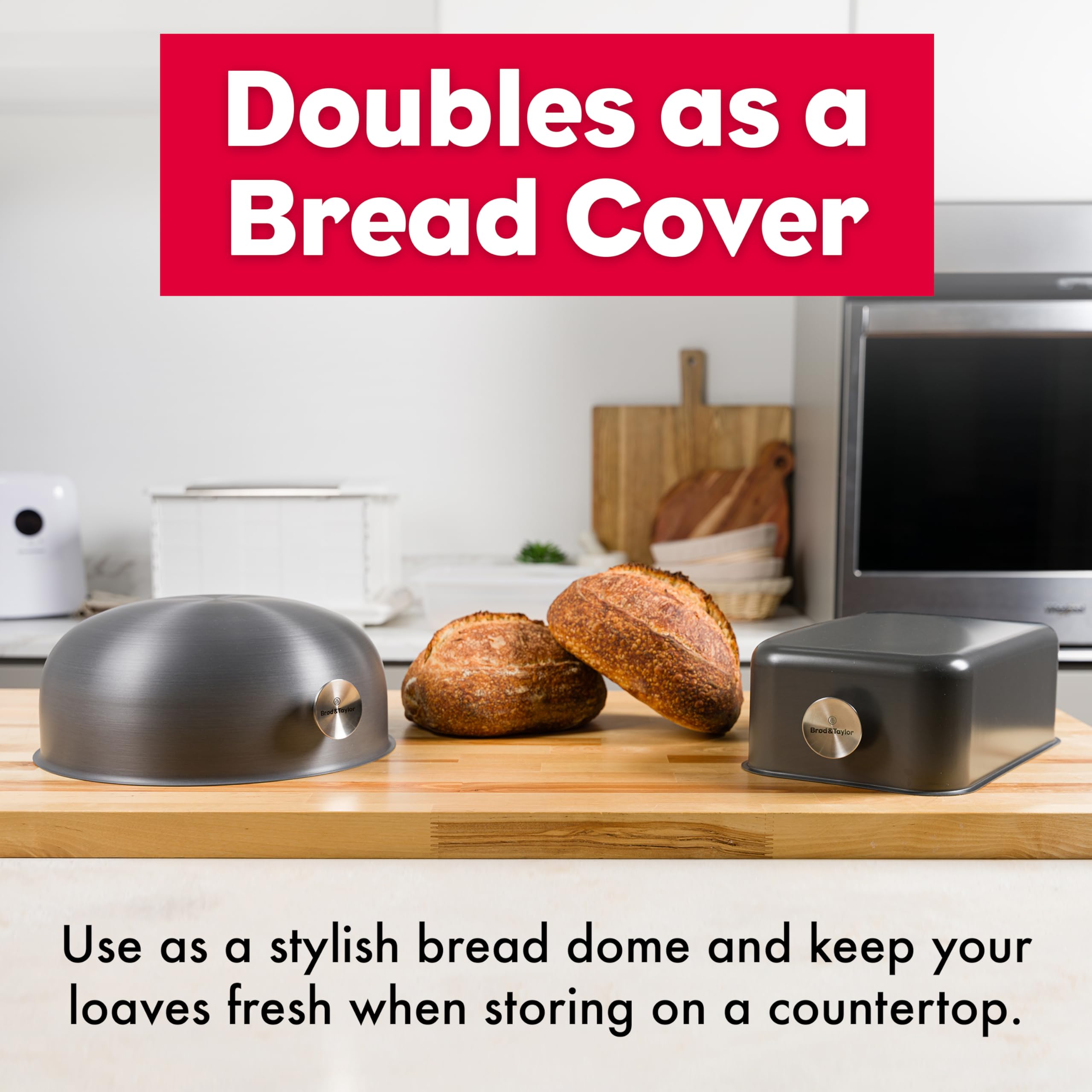 Brod & Taylor Ultralight Baking Shell for Sourdough Bread (Boule) – No Preheating Needed for Crispy Crust and Even Baking