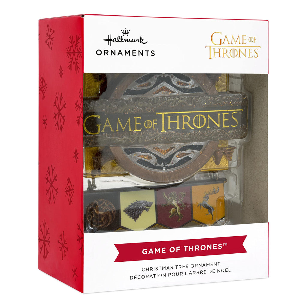 Hallmark Game of Thrones Christmas Ornament, House Targaryen, Stark, Lannister and Baratheon