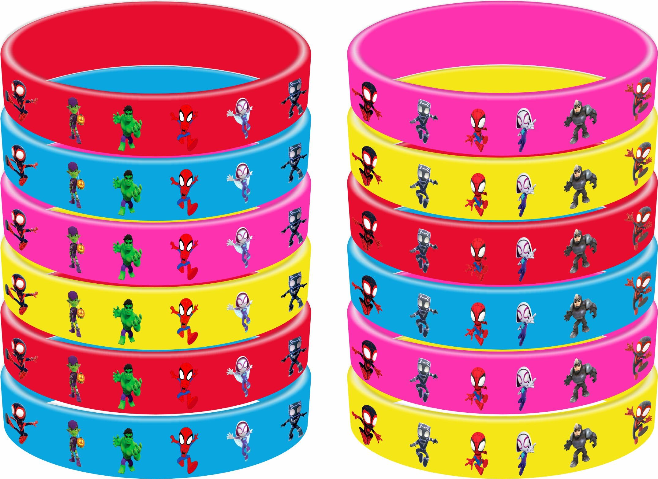sAleix Spidey Birthday Party Supplies, 86Pcs Party Gifts and Toy Set for Spider Theme Party