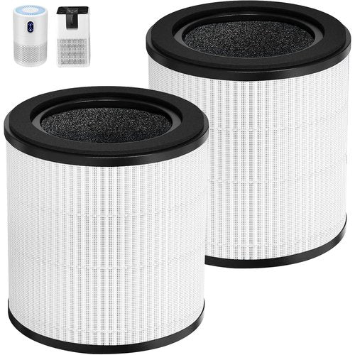 B-D02L Replacement Filter,Compatible with MOOKA B-D02L/M05 Air Purifier,Also fits VEWIOR B-D02U&KOIOS B-D02L Air Purifier,Replacement Filter for MOOKA Air Purifier B-D02L 2-Pack