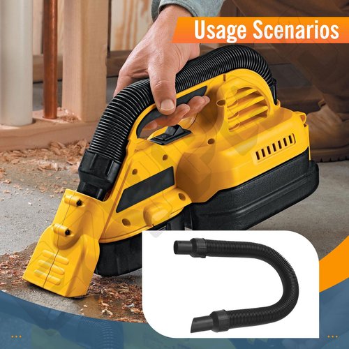 5140128-68 Replacement Vacuum Hose Assembly Compatible with DeWalt DCV580 DCV581H DCV580MAX, Premium Flexible Hose Accessories for Wet Dry Cordless Vacuum, Secure Fit & Extended Reach