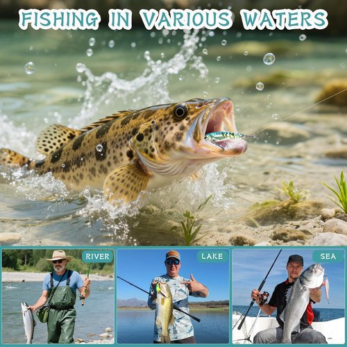Fishing Advent Calendar 2025 - 24 Days of Mystery Lures & Tackle | Perfect Countdown Gift for Anglers
