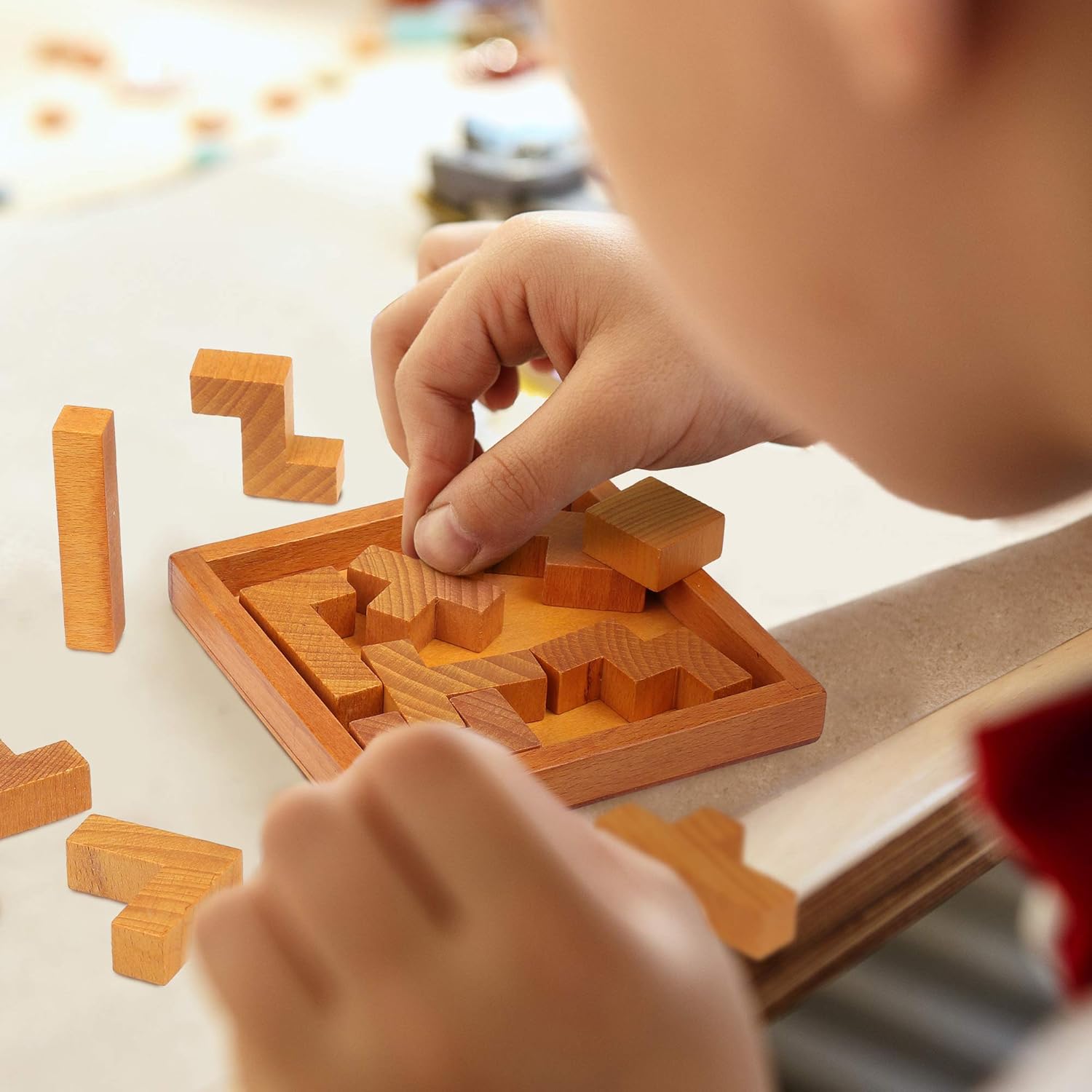 Wooden Brain Teaser Puzzles - Engaging Challenges for Kids & Adults | Perfect for Mental Workout