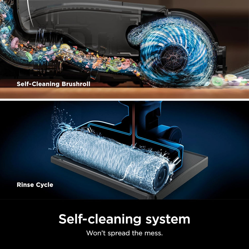 Shark HydroVac MessMaster Cordless Wet Dry Vacuum Cleaner - 3-in-1 Self-Cleaning System, Lightweight & Powerful Suction for Hard Floors & Area Rugs, Rose Gold
