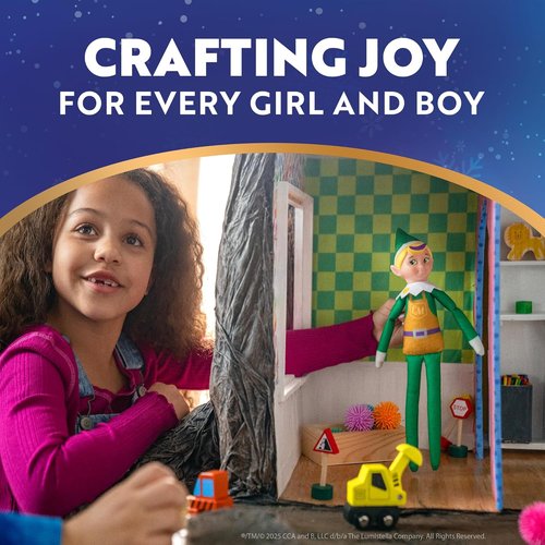 Elf on the Shelf | Elf Mates Toy Maker - Enchanted Forest Edition Doll with Scarf & Earmuffs for Ages 3+