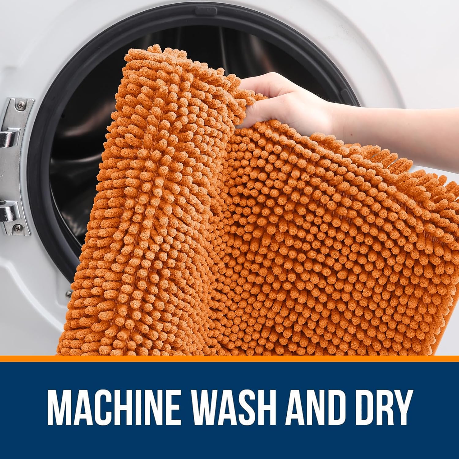 OLANLY Bathroom Rugs - Extra Soft Absorbent Chenille Mats | 30x20 Clay Color, Quick Dry & Machine Washable
