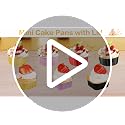 Pink Mini Cake Pans with Lids - 30Pcs Aluminum Foil Baking Set