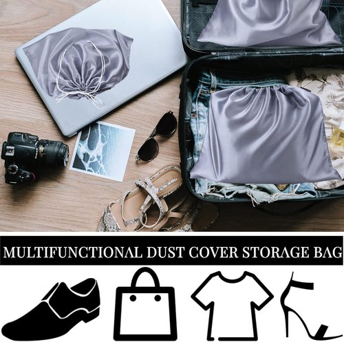 GONGKANGYUAN 30 Pack Handbag Dust Bags - Silk Travel Storage Pouches for Purses & Shoes