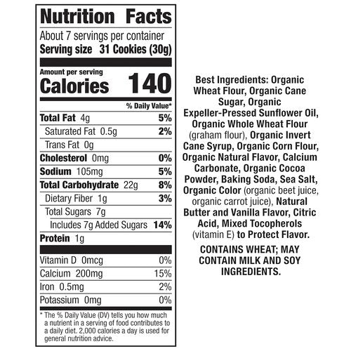 Annie's Organic Bunny Grahams - Neapolitan Flavor Snack - 7.5 oz for Kids & Adults