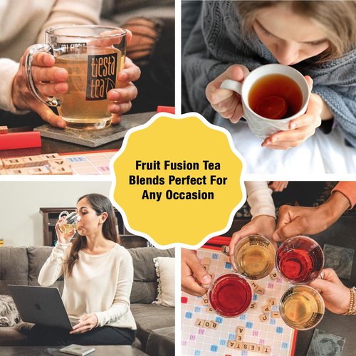 Tiesta Tea - Strawberry Kiwi Herbal Tea, Loose Leaf, Strawberry Hibiscus Kiwi Fruit Tea, Premium Caffeine-Free Herbal Blend, Make Hot or Iced & Up to 25 Cups, 2.5 oz Resealable Pouch