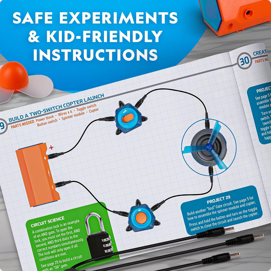 National Geographic Circuit Maker Kit - STEM Electronics Kit for Kids | 120 Fun Electrical Projects