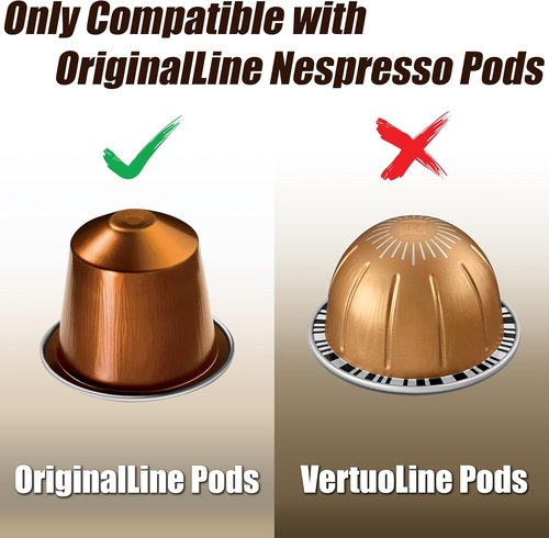 DecoBrothers Coffee Pod Drawer - Tempered Glass for Nespresso Original Line | Holds 42 Capsules
