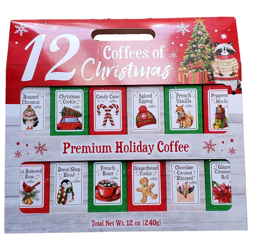 Skiennix Gourmet Coffee Gift Set - 12 Premium Holiday Blends for Coffee Lovers