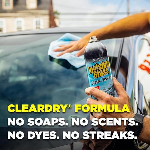 Invisible Glass 91164-6PK Premium Streak-Free Glass Cleaner Spray - Ammonia-Free & Tint-Safe | 19 oz (Pack of 6)