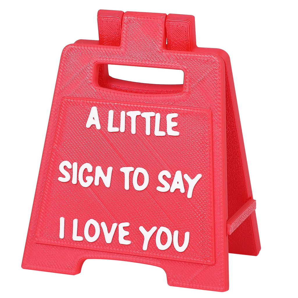 Valentines Gifts for Boyfriend, Girlfriend - Mini I Love You Sign with Envelope and Valentines Card - Fun Wedding Gifts for Him Her Wife Husband Birthday Anniversary Cute Desk Decor